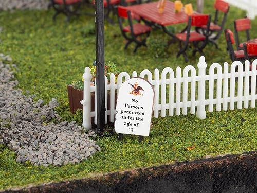 Miniatura 9 de Lionel Anheuser-Busch Biergarten HO Gauge Kit de construcción de tren modelo