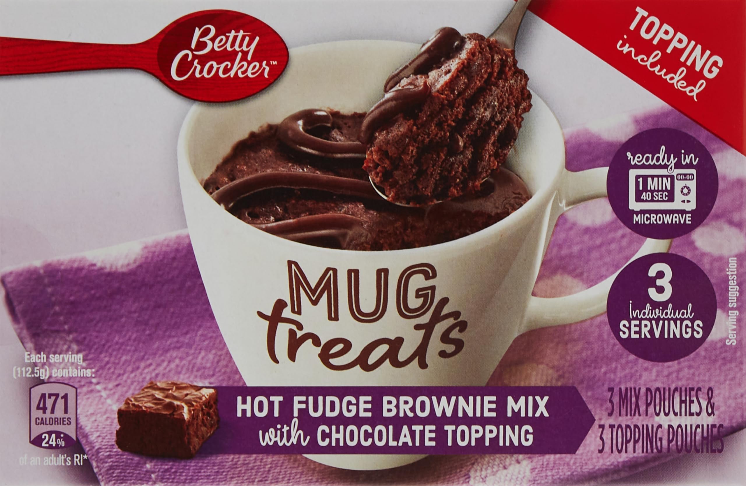 Mug Treats Fudge Brownie With Topping, 300 Gm