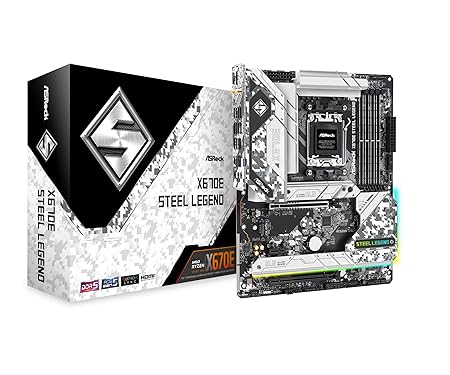 ASRock X670E Steel Legend Socket AMD AM5/ Chipset AMD X670/ DDR5/ SATA3 & M.2 ATX Motherboard
