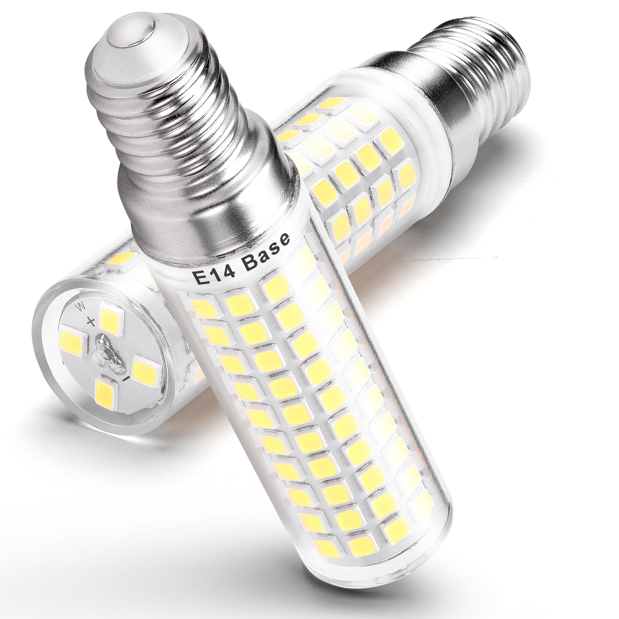 E14 LED Bulb 100W Equivalent, Daylight 6500K 7W SES Corn Light Bulbs, 2PCS