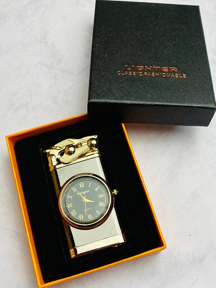 POLO EDMONTON ポロ 時計付きオイルライター　文字盤ネイビー POLO EDMONTON ポロ 時計付きオイルライター 文字盤ネイビー