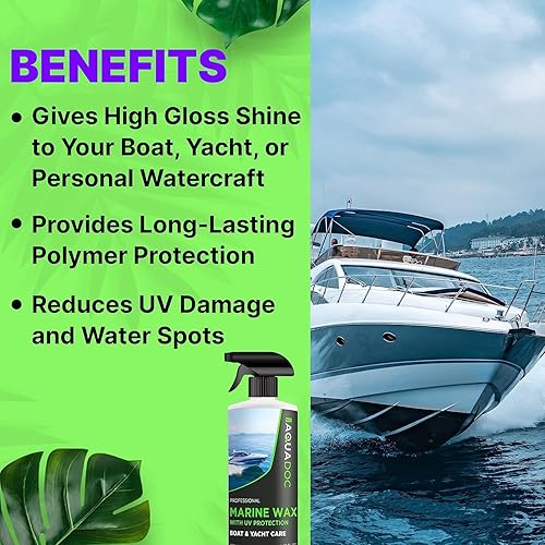 Miniatura 2 de AquaDoc Marine Polish - Cera marina de primera calidad para barcos - Protección UV para barcos - Pulido de alto brillo - Ayuda con la oxidación y el