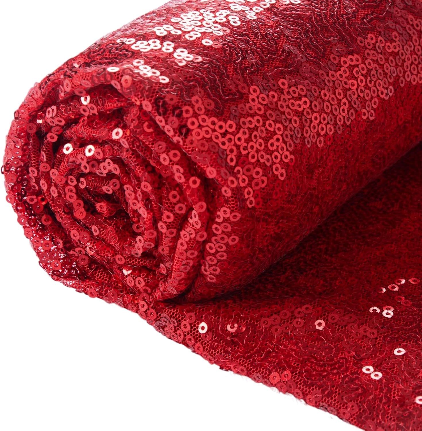 ShiDianYi Yellow Sequin Fabric 15Ft 5 Yard Sequin Fabirc for Sewing Glitter Fabric by The Yard Yellow Sparkle Fabric for Dress Sequin Mesh Fabric for Baby Shower Party Decoration