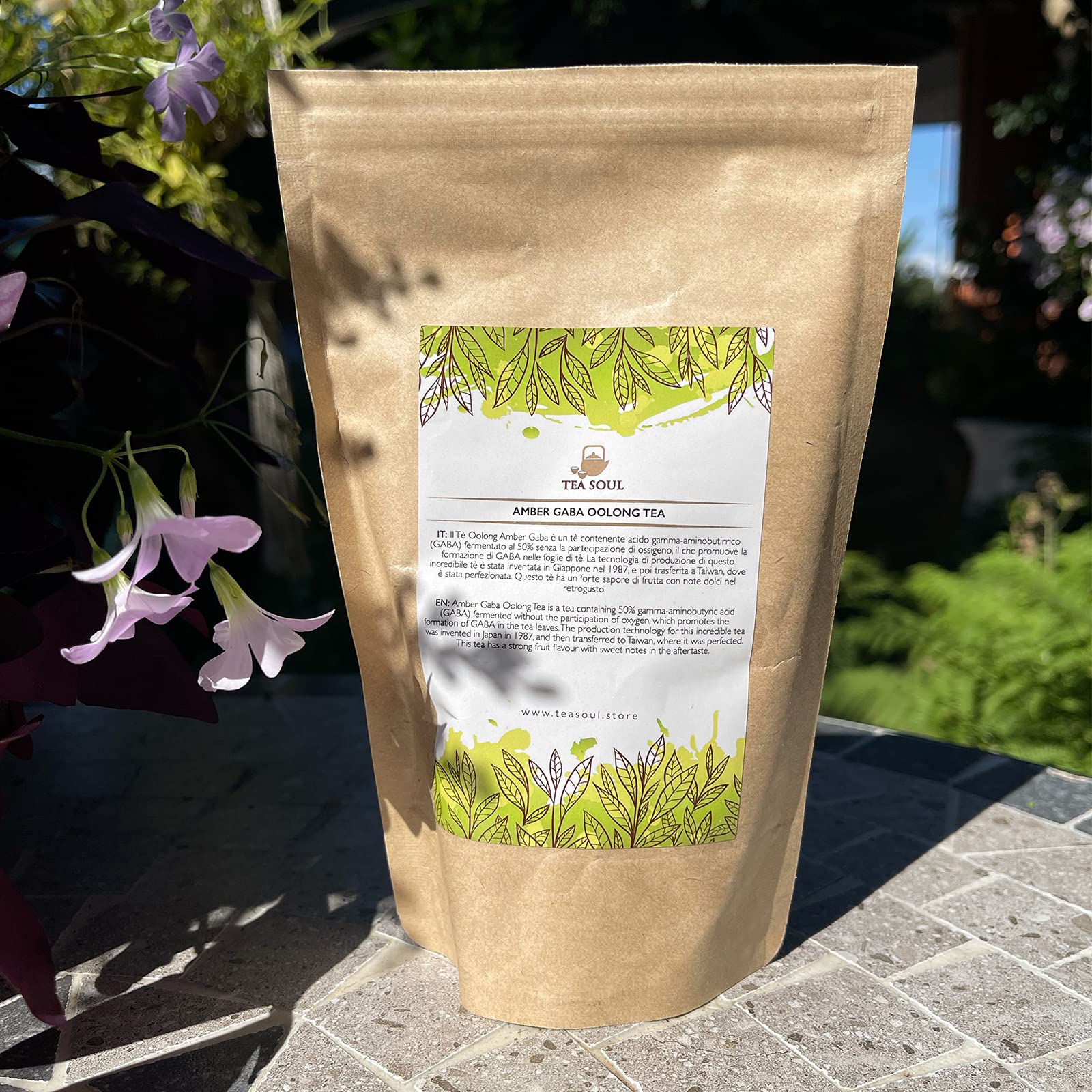 Tea Soul Tè Oolong Amber Gaba • Particolare Lavorazione Gaba • Tè Da Taiwan Di Qualità, 50 Grammo