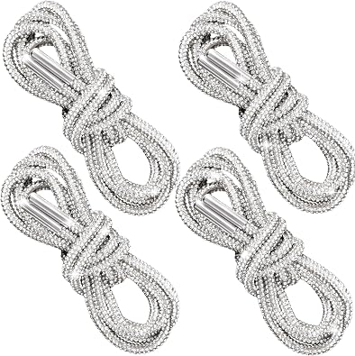 Rhinestone Shoe Laces, Glitter Rope Shoelaces for Sneakers, Round Crystal Bling Shoe Lace