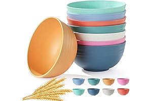 8PCS Microwave Safe Cereal Bowls Set