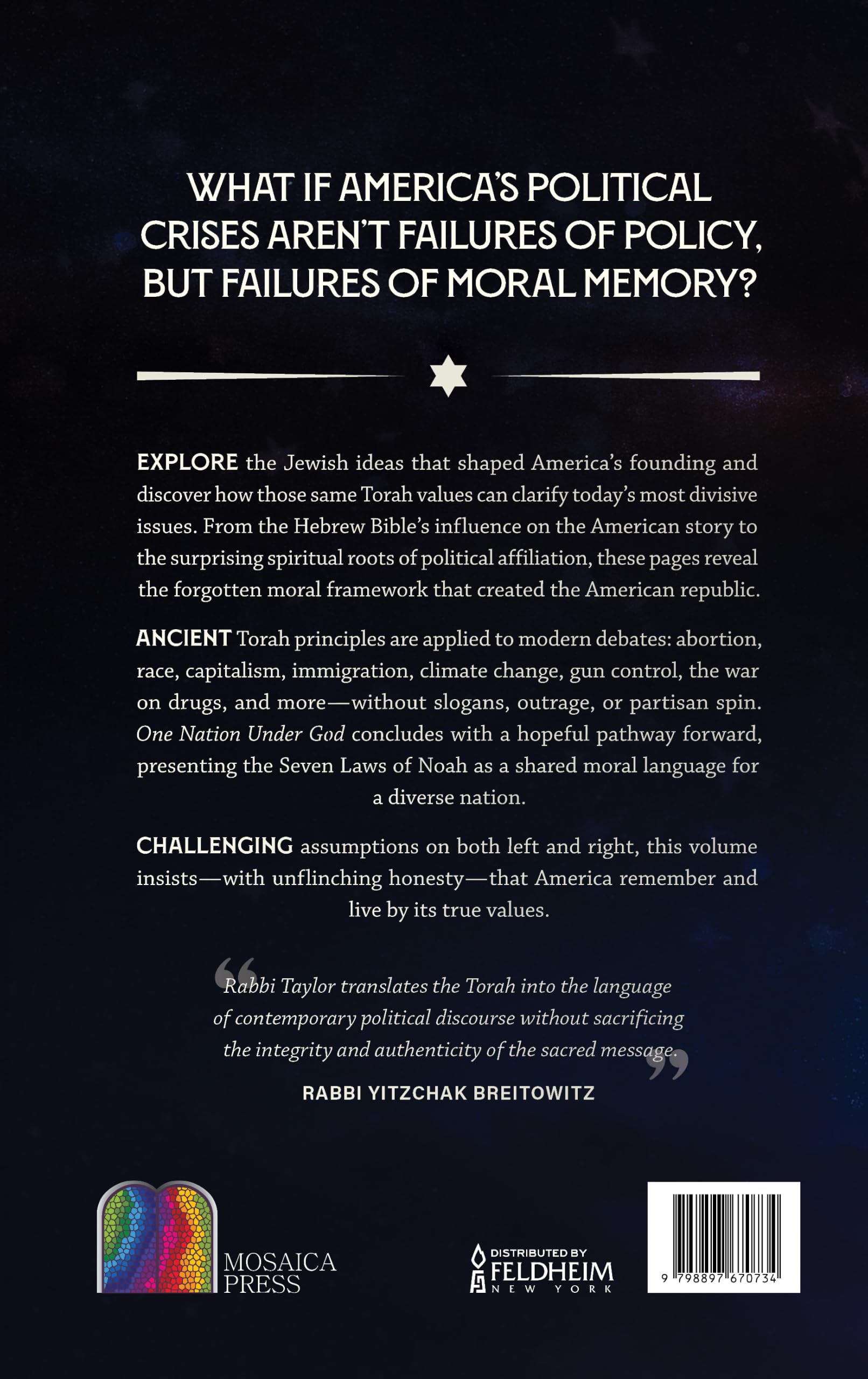 One Nation Under God: A Jewish guide to American Politics and patriotism