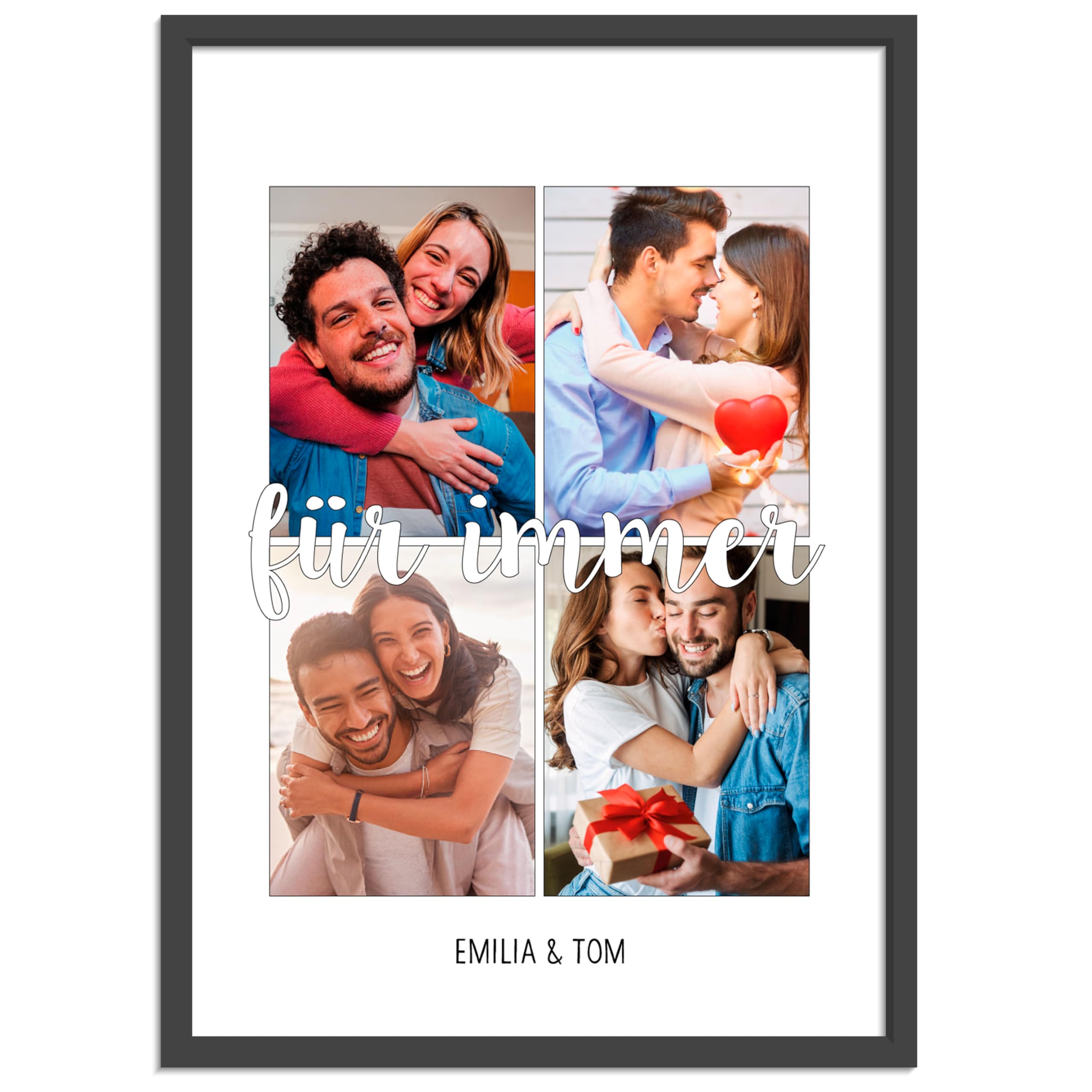 OWLBOOK® Personalisierte Geschenke für Frauen Männer Valentinstags Geschenke für Ihn Sie Fotogeschenke mit eigenem Foto Partner Geschenke mit Foto zum Jahrestag für immer Papier