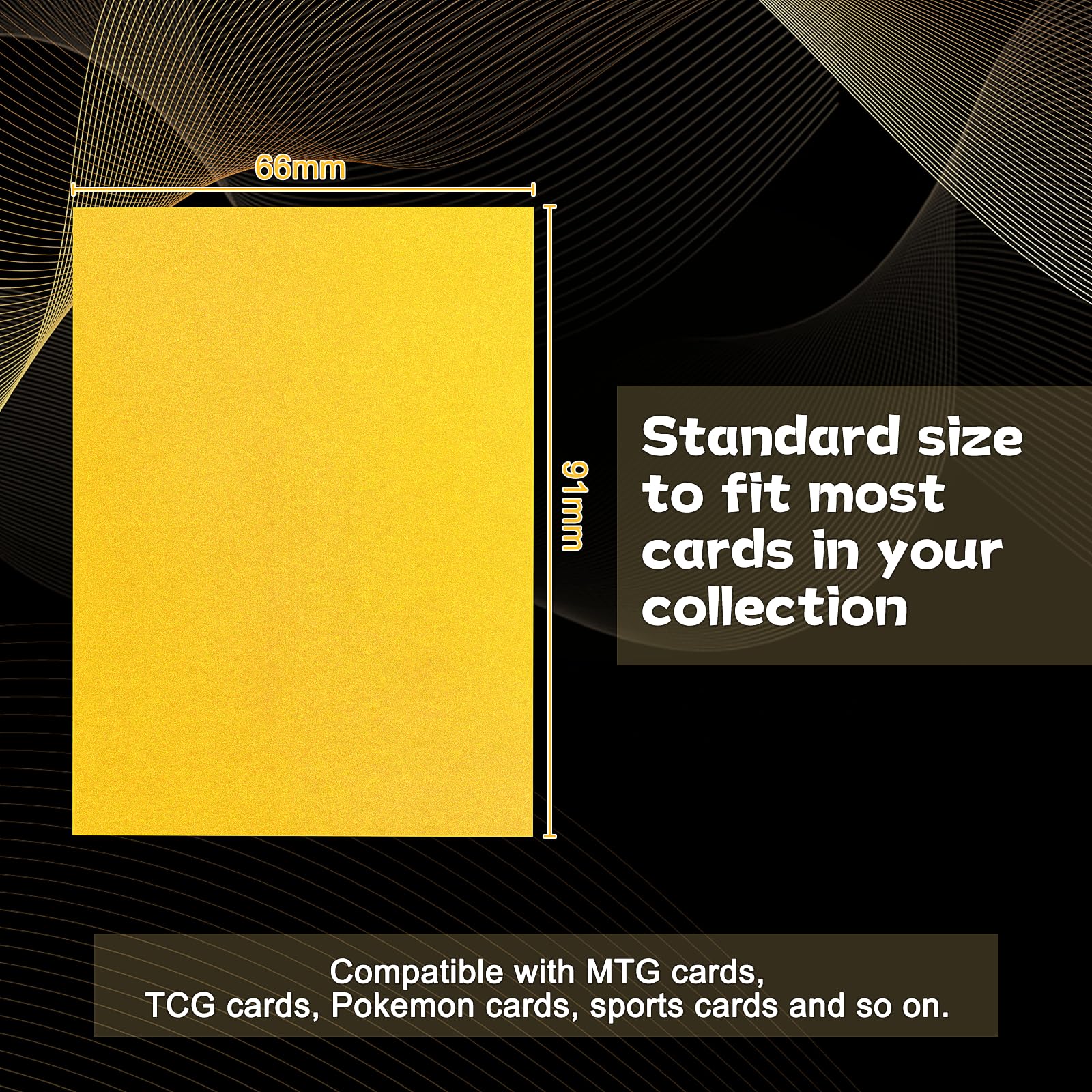 Homgaty 300 Pcs Standard Size Card Sleeves, Clear Deck Protectors Card Protector Sleeves for Magic The Gathering MTG Poke-mon - Image 2