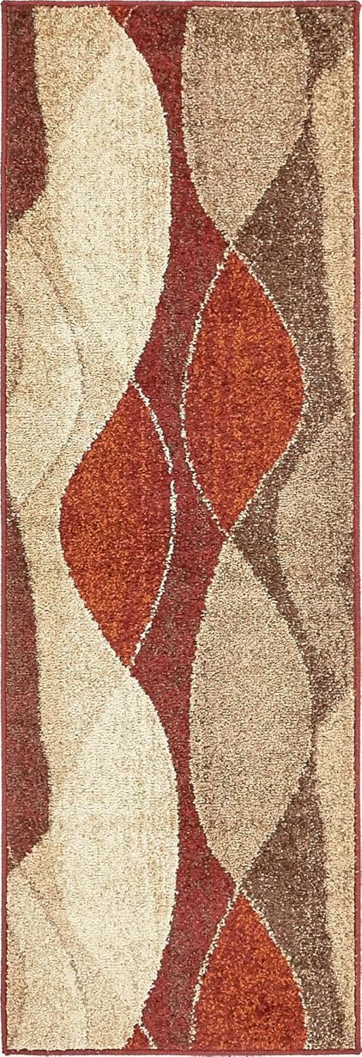Unique Loom Autumn Collection Area Rug - Plantation (2'x 6' 1" Runner, Multi/ Beige)