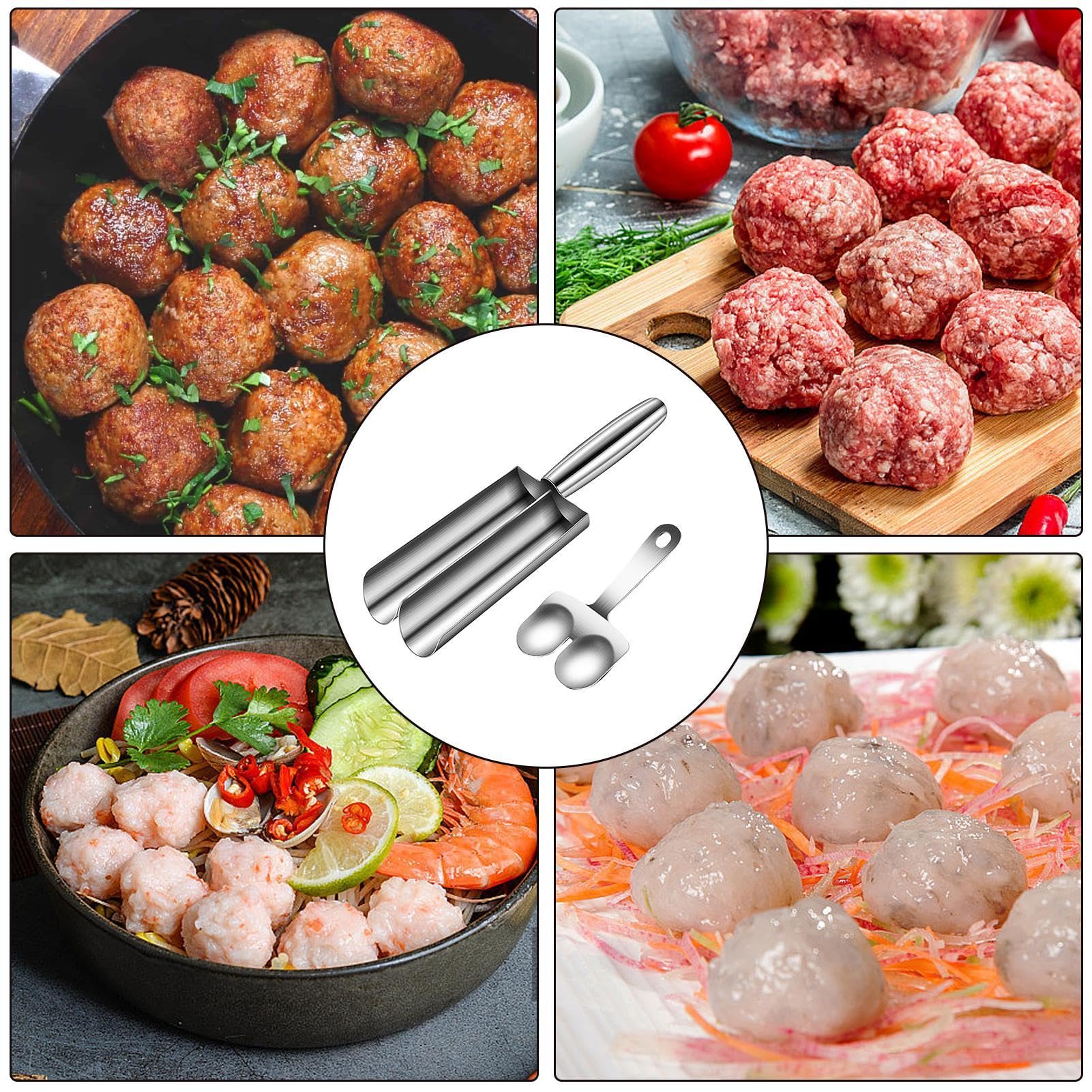 Stampino Per Polpette In Acciaio Inox - 6 O 12 Fori Antiaderente, Compatto E Facile Da Pulire - Foto 10