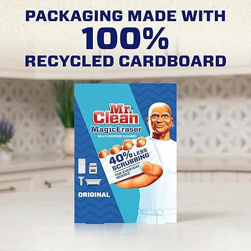 Miniatura 7 de Mr. Clean Almohadillas de limpieza originales Magic Eraser con Durafoam, 19 unidades