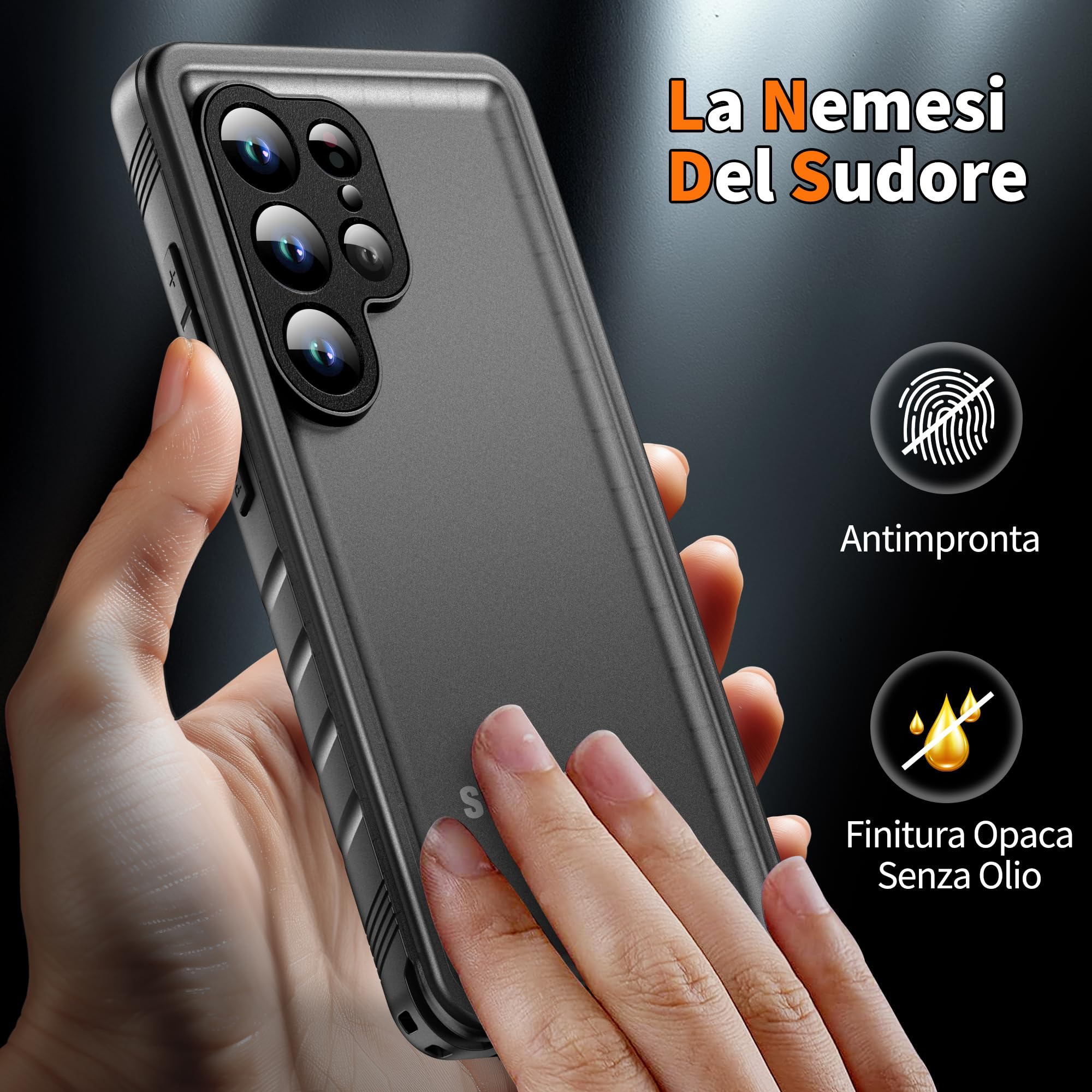 Cozycase Cover TOP Antiurto IP68 Impermeabile Per Samsung Galaxy S25 Ultra Militare Resistente 360 Completa Subacquea Antipolvere integrale Rigida Rugged Custodia S 25 Anti Urto Waterproof Doppia Case