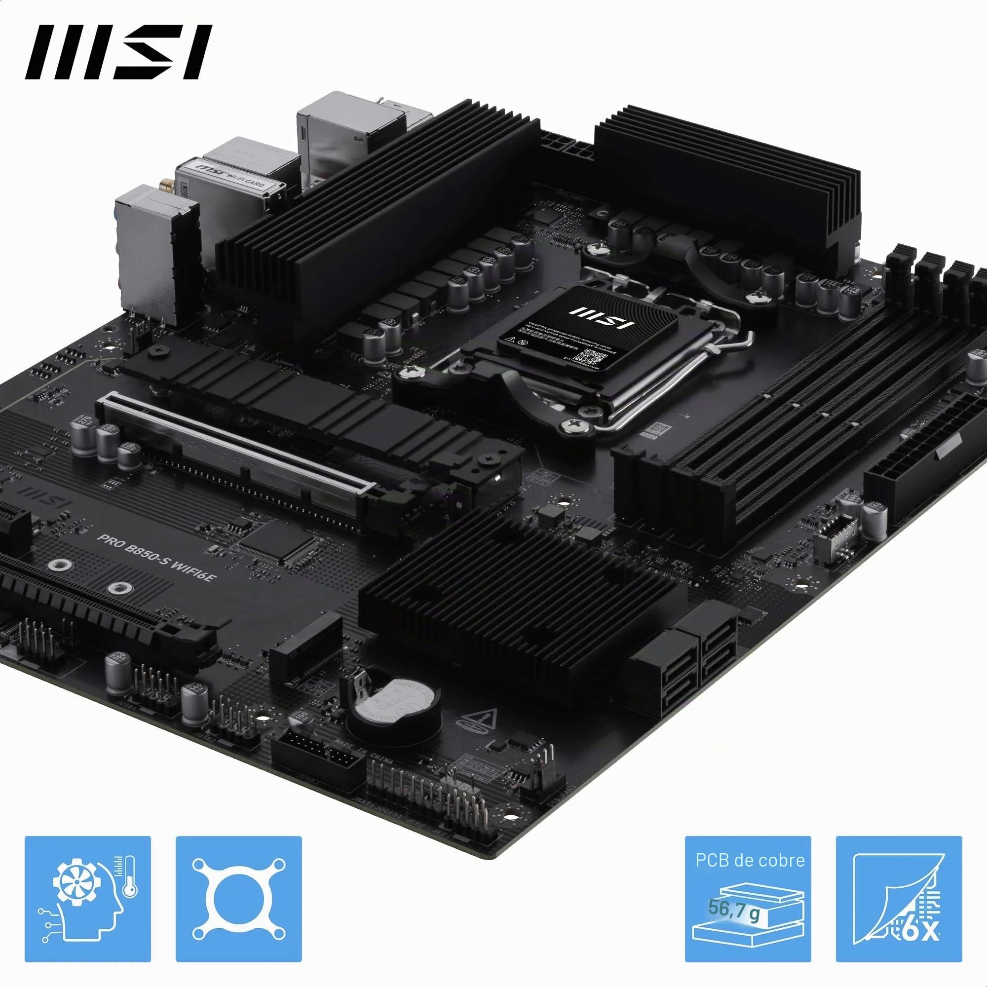 Msi Pro B850-S Wifi6e - Mainboard - Atx (7e80-002r)