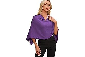 Women's Capri Poncho Sweater - Cozy and Versatile Pocketed Shawl