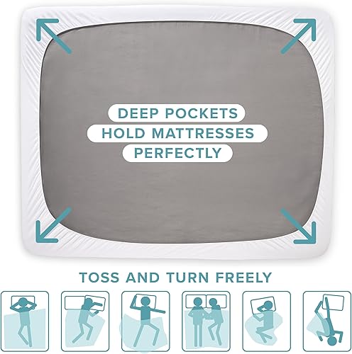 Miniatura 4 de Bare Home Protector de colchón - 100% impermeable y transpirable - Funda de colchón refrescante premium - Protege contra derrames - Sin vinilo -