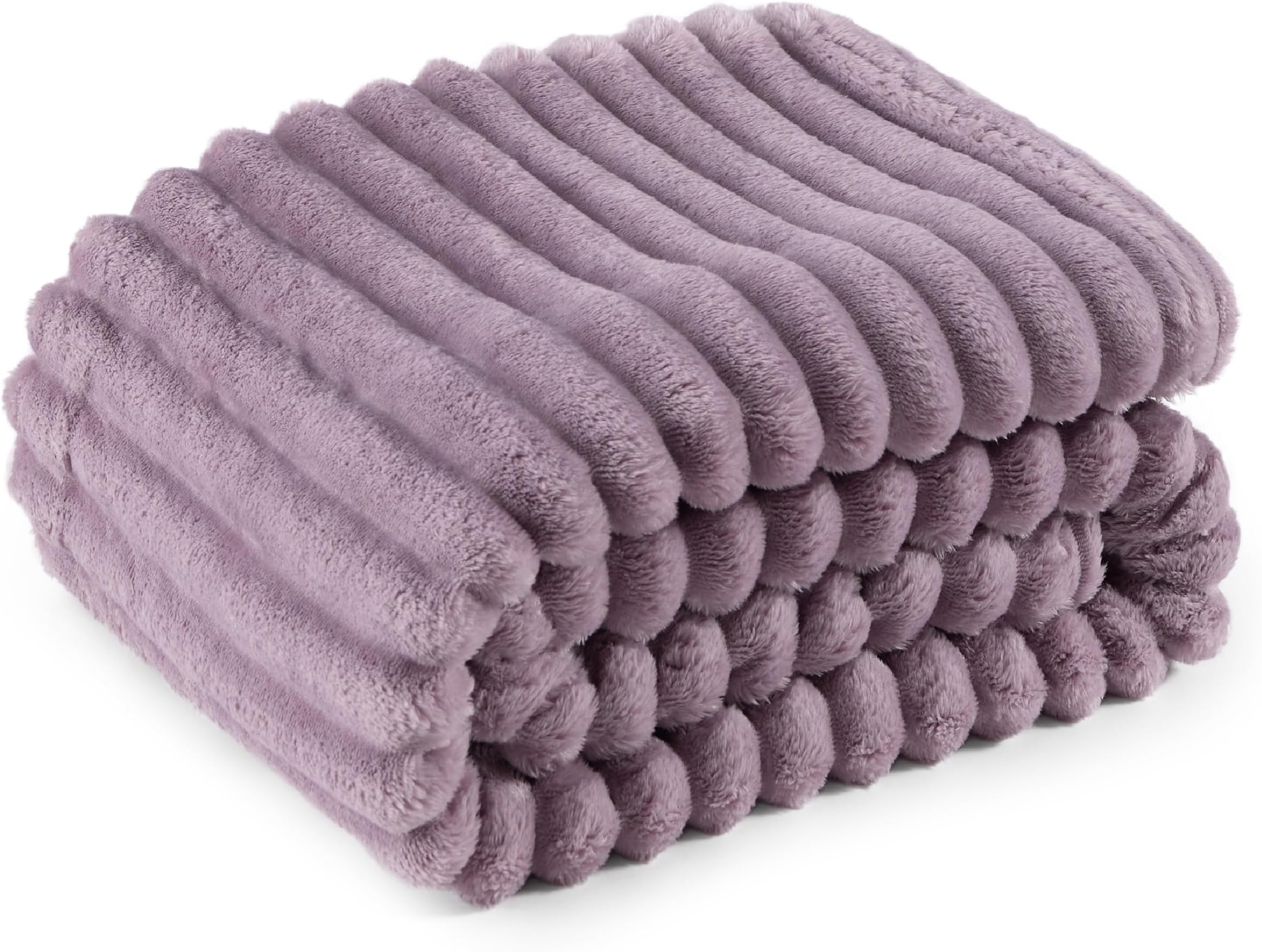 Bedsure Light Purple Fleece Blanket for Couch - Super Soft Cozy Twin Blankets for Women, Cute Small Blanket for Girls, 50x60 Inches