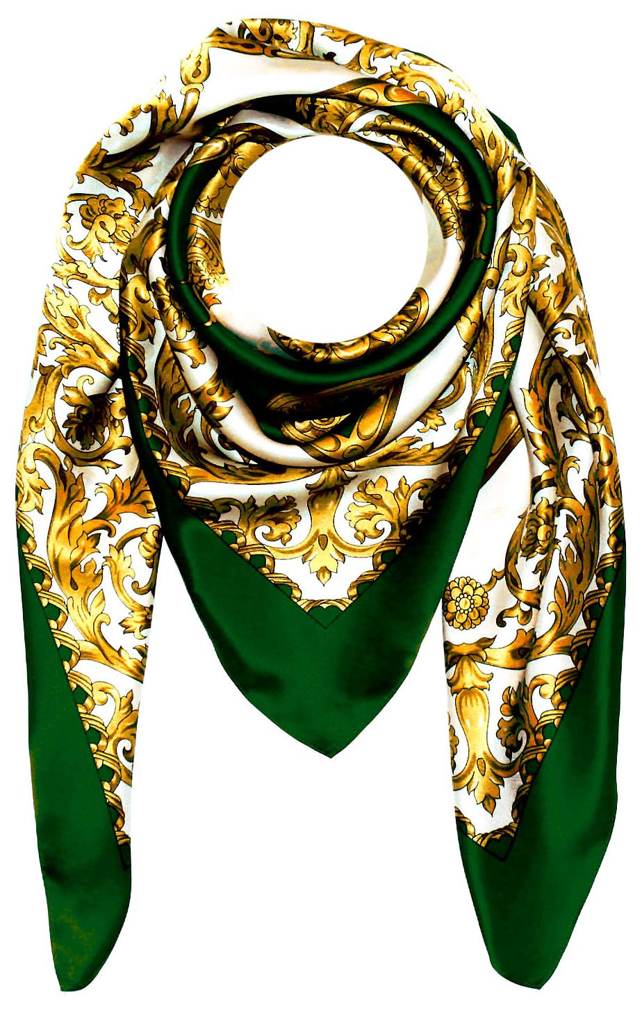 LORENZO CANA Foulard pour la femme – écharpe à la mode de 100% soie pour le printemps et l´été avec les mesures de 100 x 100 cm – soyeux, élégant et très coloré – une sensation de luxe