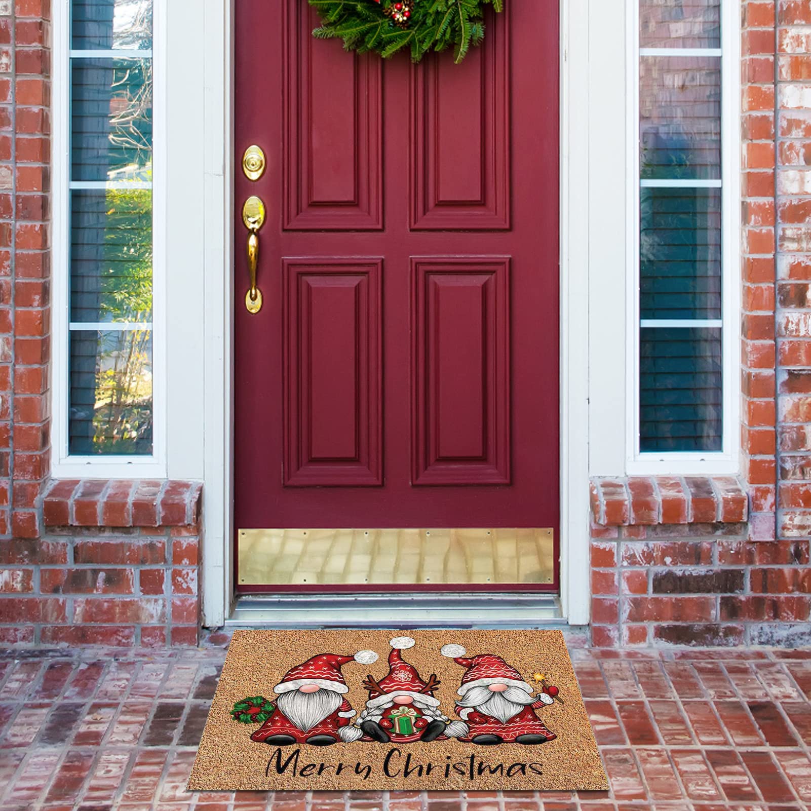 Kerst Deurmat Kerst Kerstman 3D Gedrukt Anti-Slip Vloermat Kerst Deurmat Kerst Kerstman 3D Gedrukt Anti-Slip Vloermat