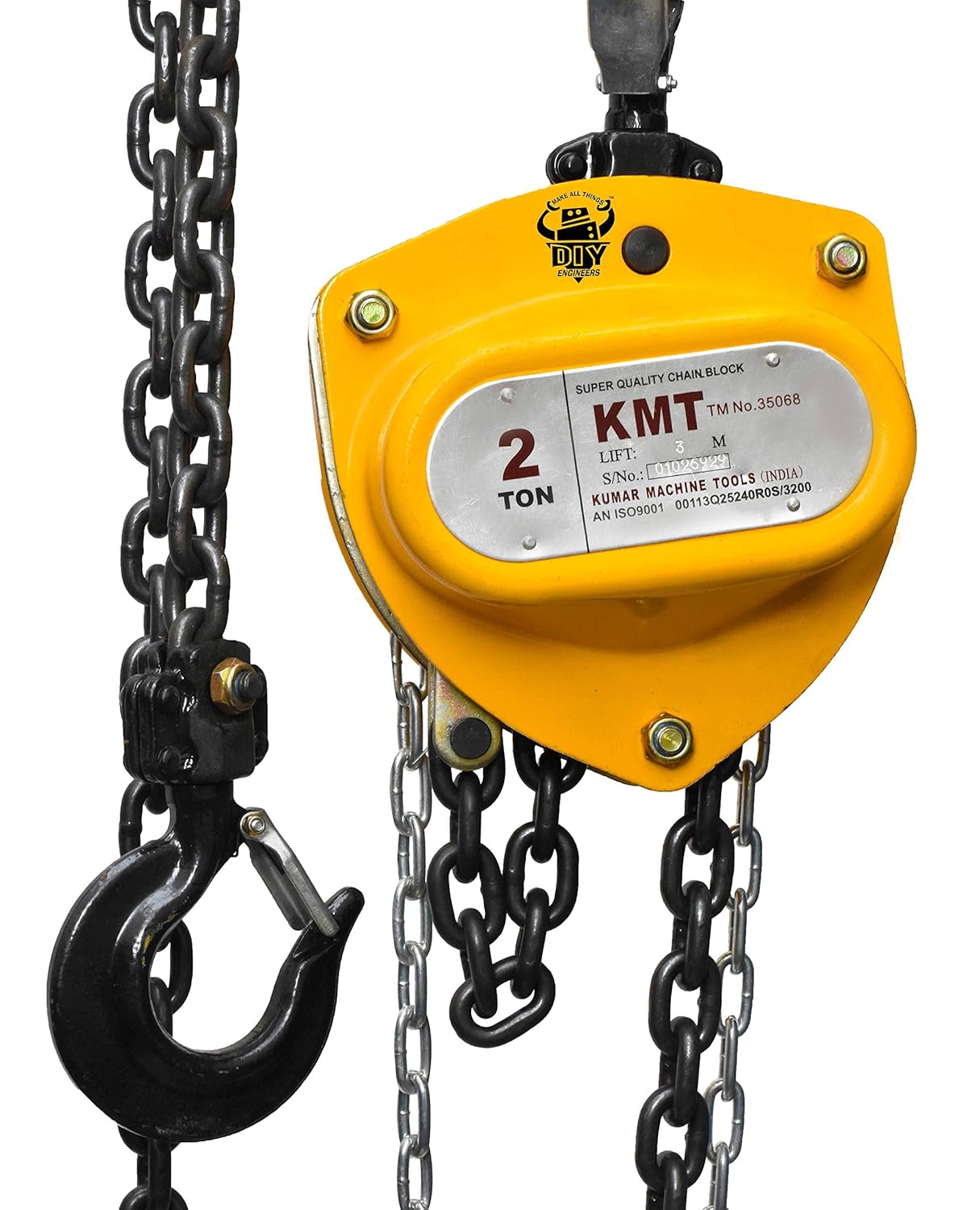 DIY Engineers Industrial Heavy Duty Premium Class Chain Pulley Block