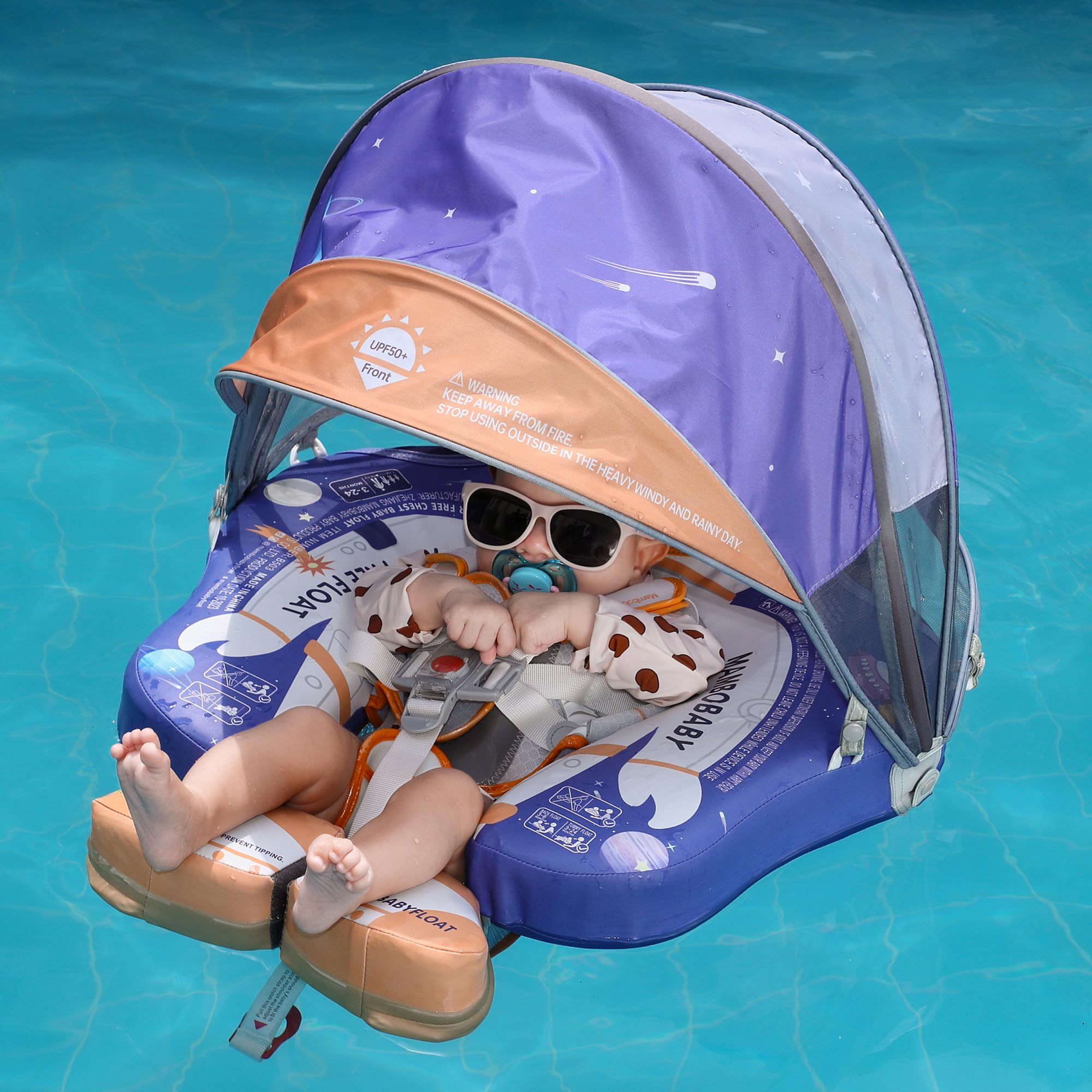 Mambo Baby Float Mambobaby Baby Pool Float With Canopy Non