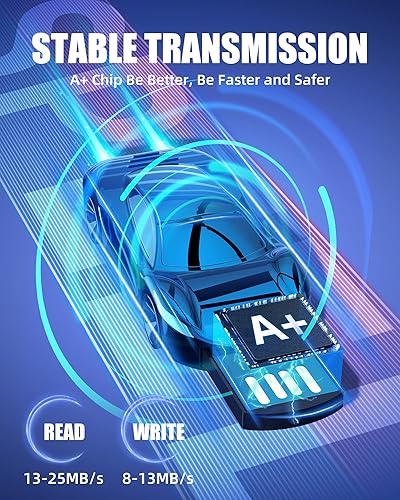 Miniatura 3 de Bilious Flash Drive - Memoria USB 2.0 de metal resistente al agua, memoria USB 2.0, tamaño pequeño, unidad USB para regalo (64 GB, azul)