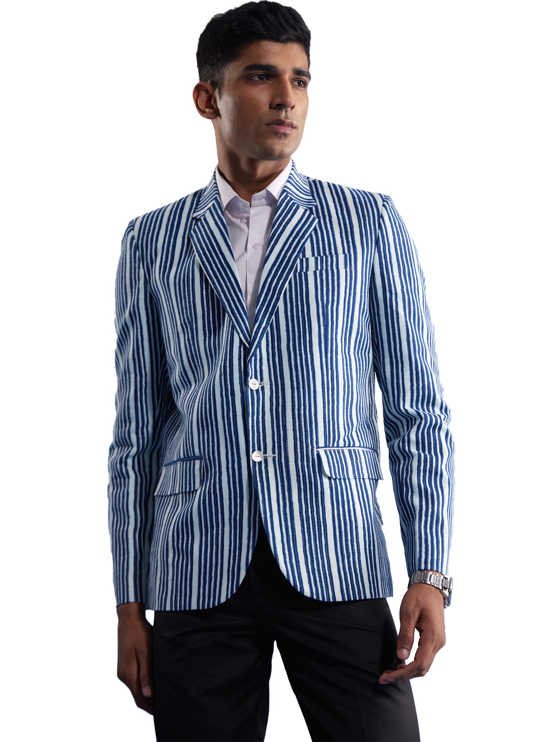 shvaas by vastramay Men's Cotton Blazer-picture-33