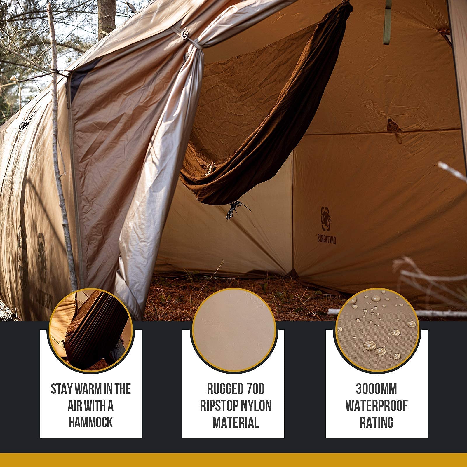 Amazon.com : OneTigris TEGIMEN Hammock Hot Tent + Stove Jack
