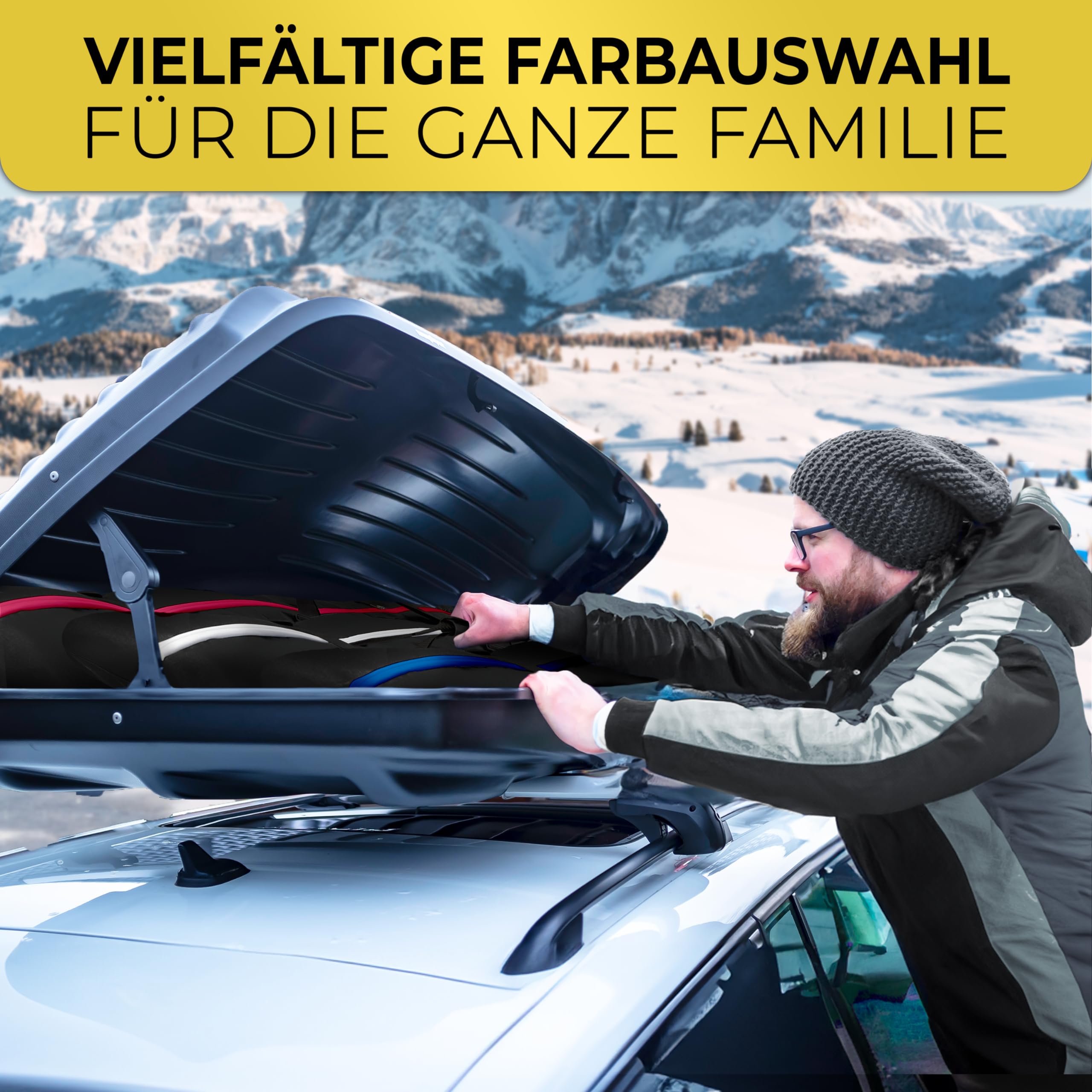 STYNGARD Skitas 2 paar ski's met rolltop - XXL voor 2 x 140 cm tot 200