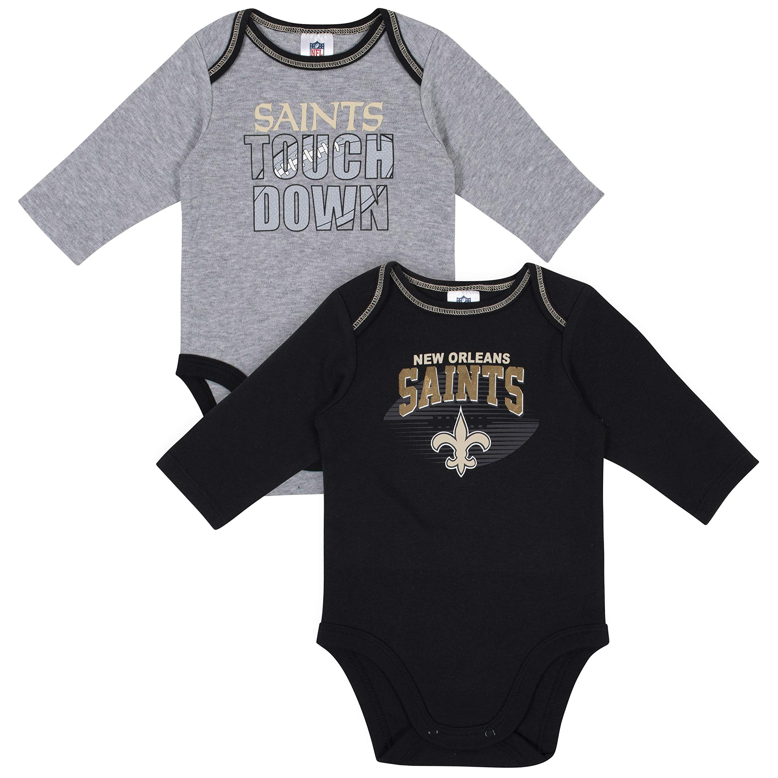 GerberBaby NFL Team 2 Pack Long Sleeve Onesie Bodysuit