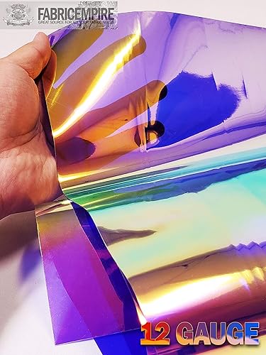 Miniatura 4 de The Yard - Tela metálica de calibre 12 con holograma transparente de vinilo de 38 pulgadas de ancho (morado)