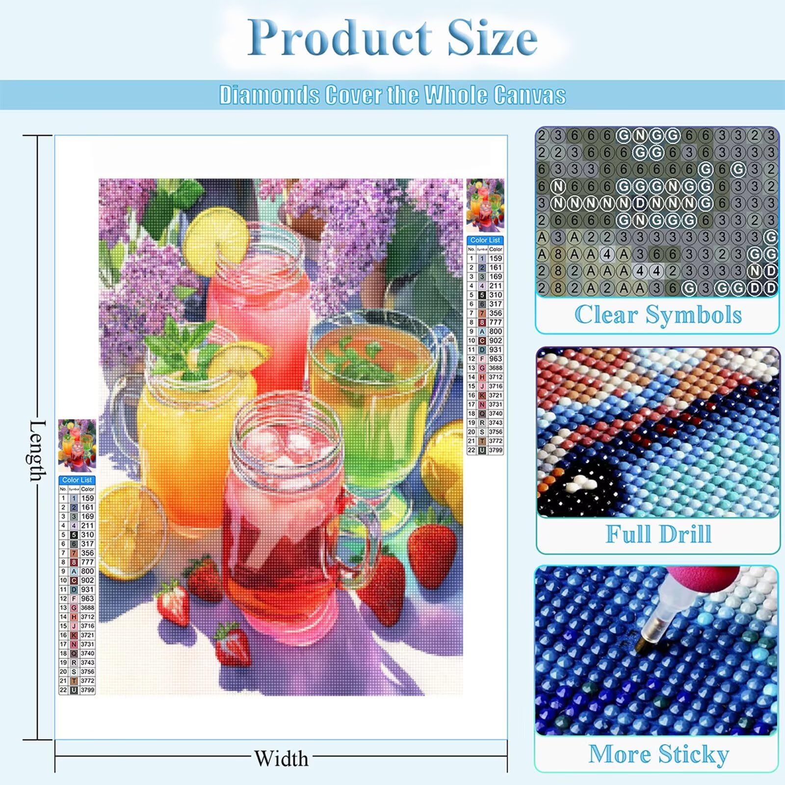Kompletny zestaw do malowania diamentowego dla dorosłych, 5D diamentowa sztuka kryształowa sztuka, 60 x 90 cm DIY kryształowa mozaika z kryształem górskim na płótnie do dekoracji domu i relaksu