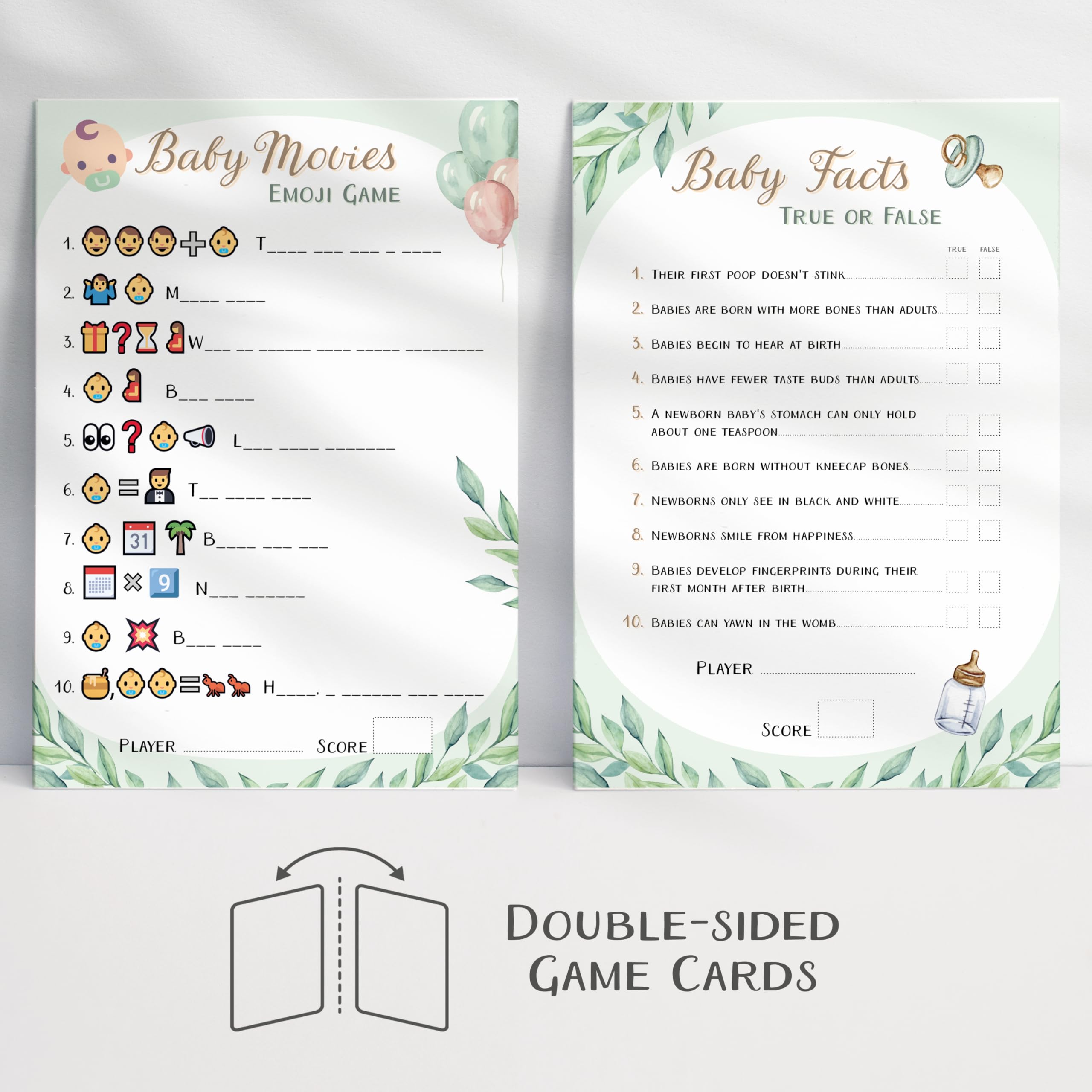 Baby Shower Games (7 Fun Games for 12 Guests), Baby Predictions, Guess The Celebrity, Labour or Rollercoaster - Image 4