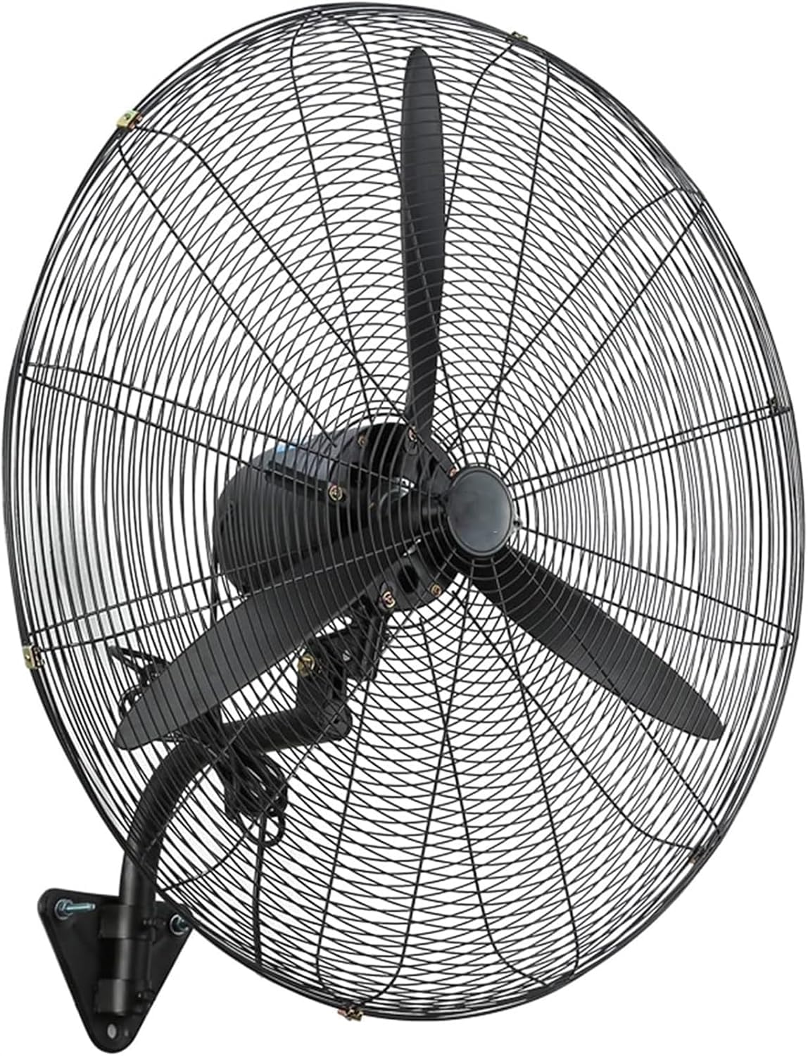 Ventilatore da Parete, Ventilatore Industriale da Parete, 3 modalità di Volume d'Aria, Oscillazione Silenziosa A 120° per Casa E Ufficio in Estate, 31 Pollici, 22 Pollici