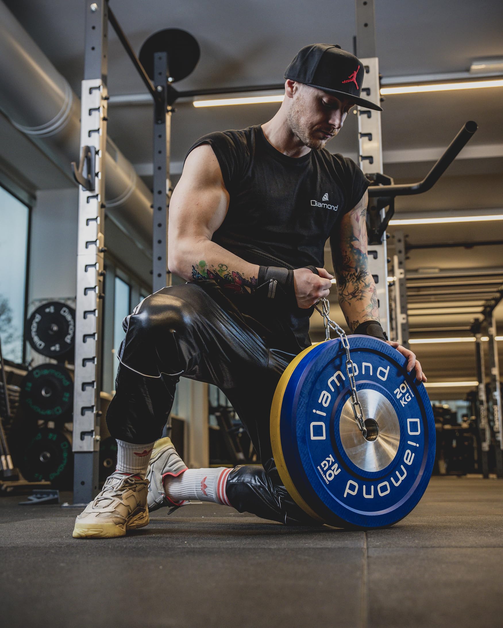 G5 HT SPORT Coppia Dischi Bumper Competizione PRO Diamond Foro Ø50 mm per Palestra E Home Gym da 5 A 25 kg per Manubri E Bilancieri