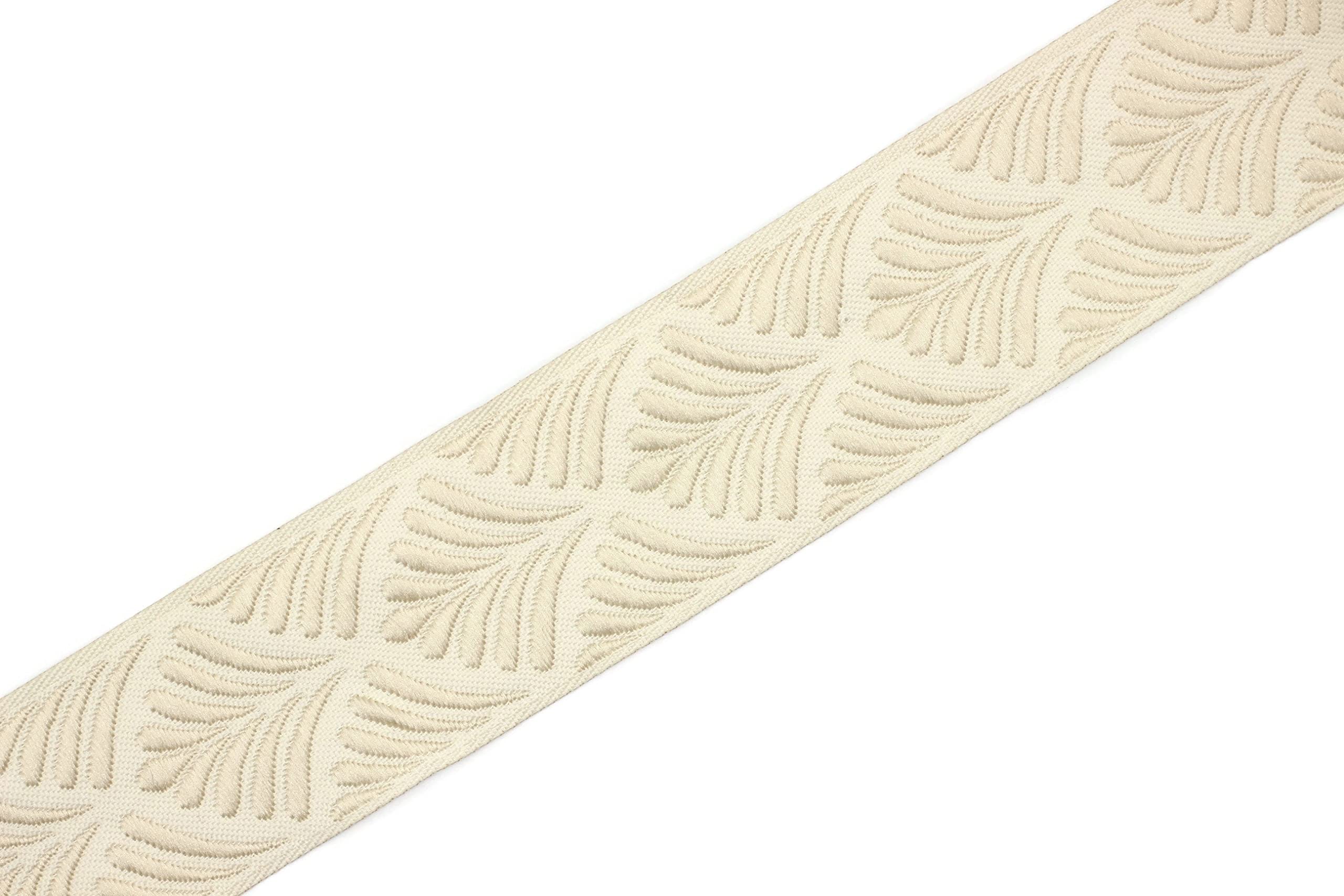 Amazon.com: 11 Yard Spool Cream Seashell Ribbon - 1.37 Inches Wide