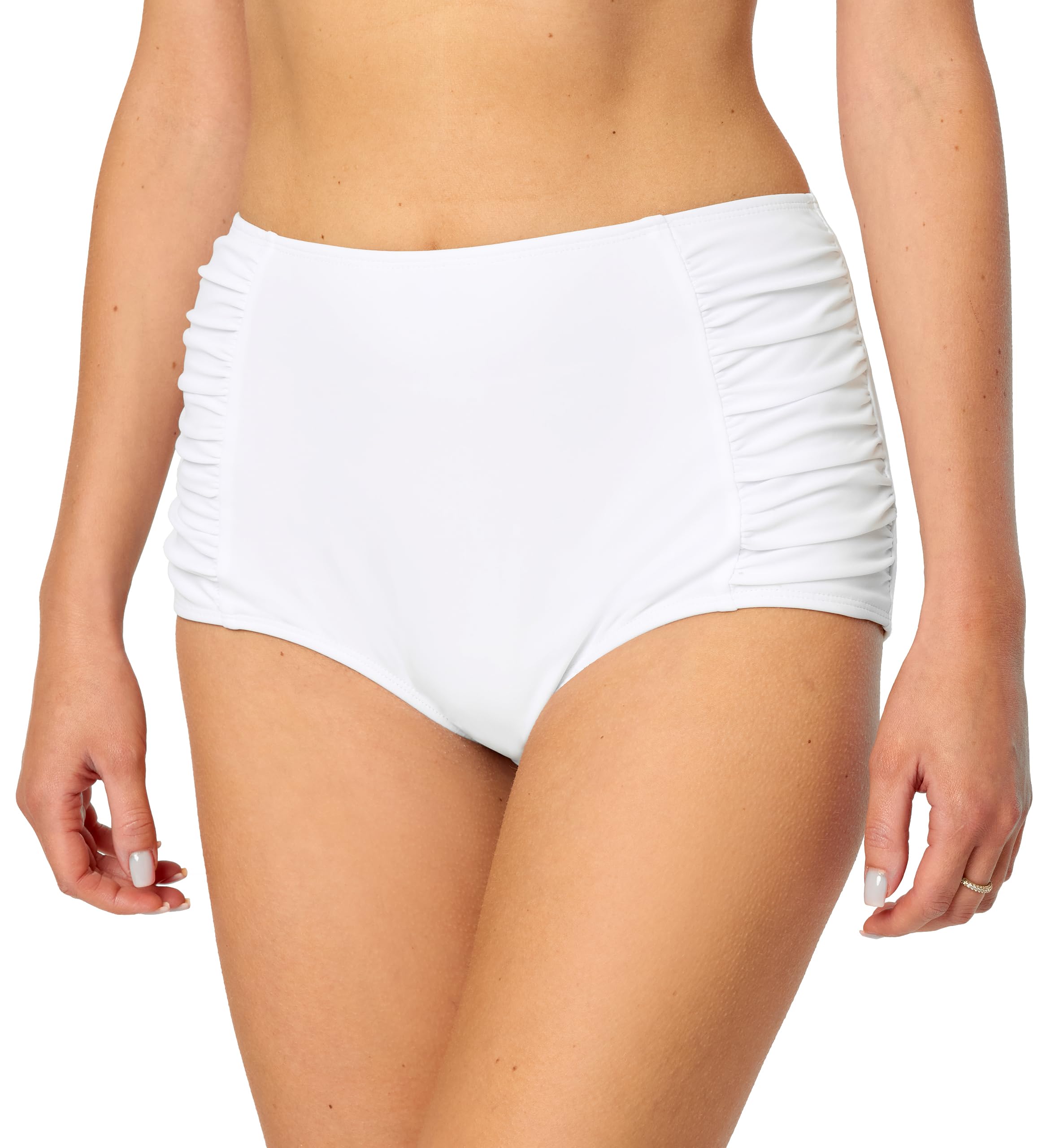 Bellivalini Damen High Waist Bikinihose Bauch Weg Effekt Badehose BLV50-284