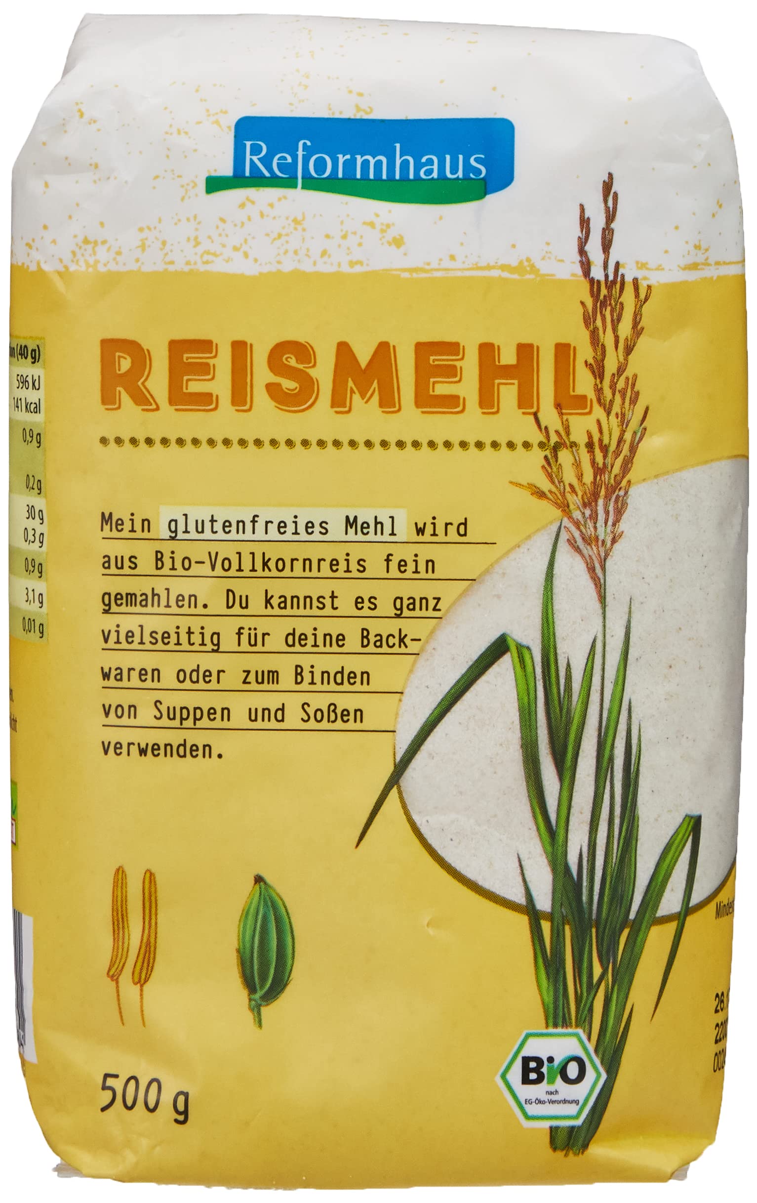 Reformhaus Reismehl aus Weißreis, 500 g