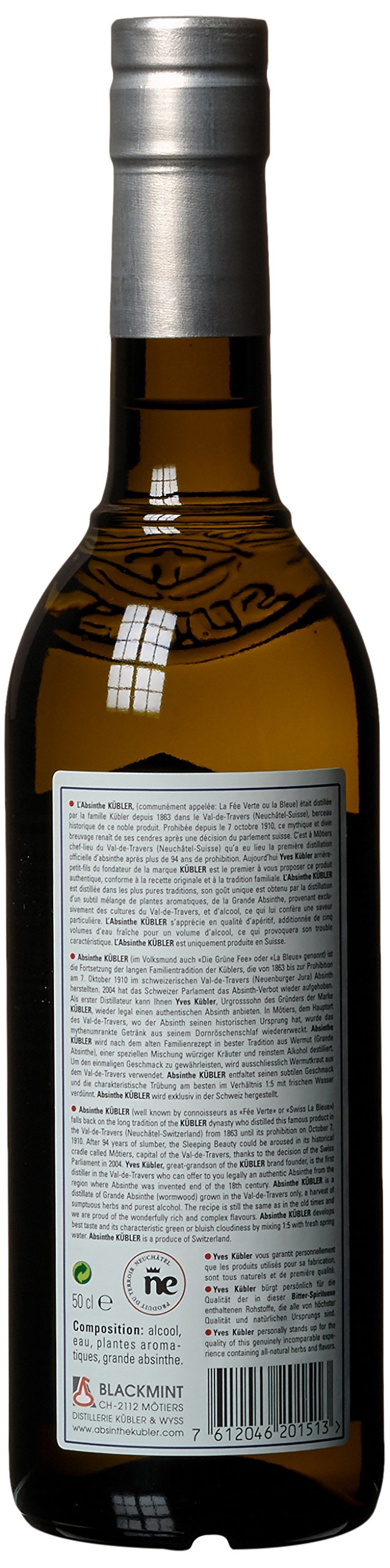 Kübler Absinthe + GB 53% Vol. 0,5 l