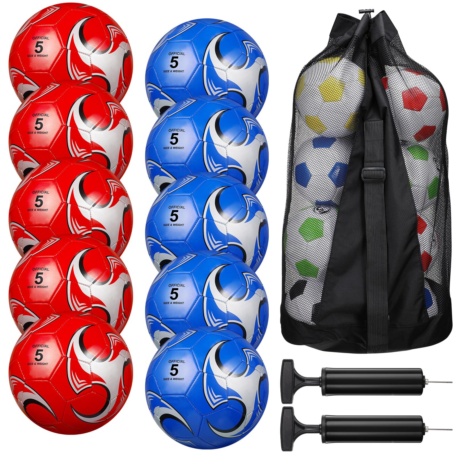 13 Pcs Soccer Ball Set Bulk