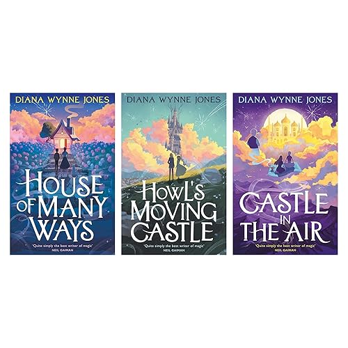 Land of Ingary Trilogy Howl's Moving Castle Complete Series 3 Books Collection Set (Howl's Moving Castle, Castle in the Air & House of Many Ways) - Hardcover