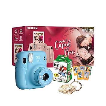 Fujifilm Instax Mini 11 Instant Camera (Sky Blue) Cupid Box