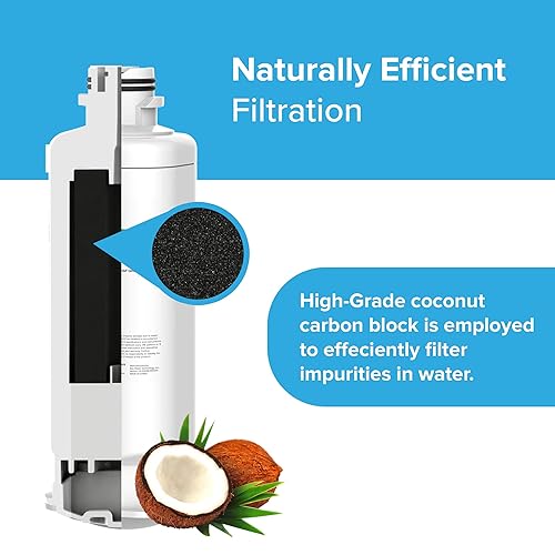 Miniatura 4 de Brio DA97-17376B Reemplazo del filtro de agua para Samsung HAF-QIN, HAF-QIN/EXP, DA97-08006C, RF23M8070SG, RF23M8070SR, RF23M8090SG, RF23M8090SR,