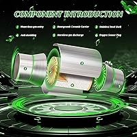 Vista 4 de Convertidor catalítico frontal universal de alto flujo de entrada y salida de 2.5 pulgadas, ajuste directo con puerto O2 (compatible con EPA)