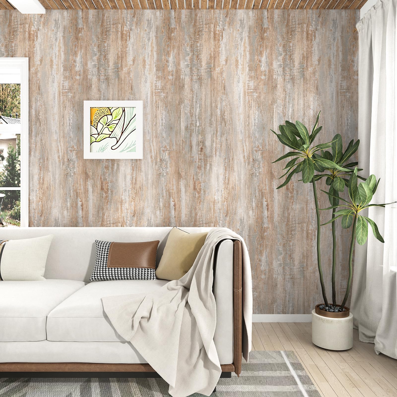 Yullpaper Hout Effect Sticky Back Plastic Roll Bruin Behang Peel En Stick Werkblad Vinyl Bekleding Wasbaar Keuken Vintage Zelfklevend Contactpapier Voor Meubels Wrap 40 Cm X 200 1479927414