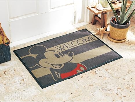 Amazon ベルメゾン ディズニー 泥落とし屋外玄関マット ミッキーマウス サイズ Cm 約５２ ７３ 玄関マット オンライン通販