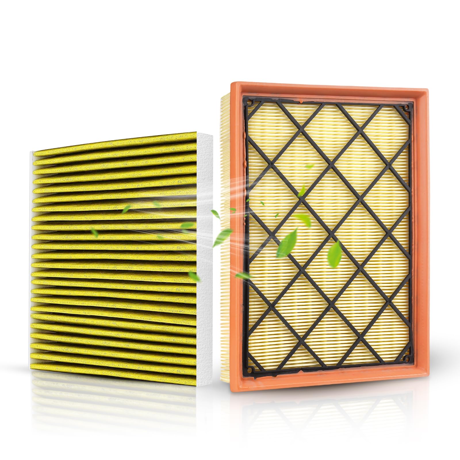 Photo 1 of StaunchAuto Engine and Cabin Air Filter Set for 2019-2026 Ford Ranger 2.3L - Activated Carbon - 2Pack - Automotive Replacement Accessories #CF12776 EB3G-9601AA
