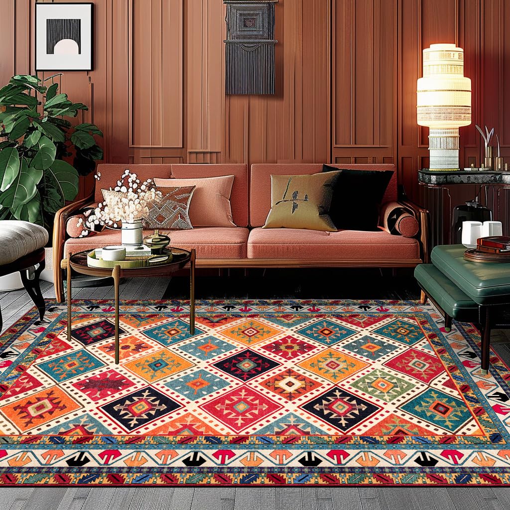 Tapis antidérapant d'entrée 110x150 résistant lavable cuisine couloir