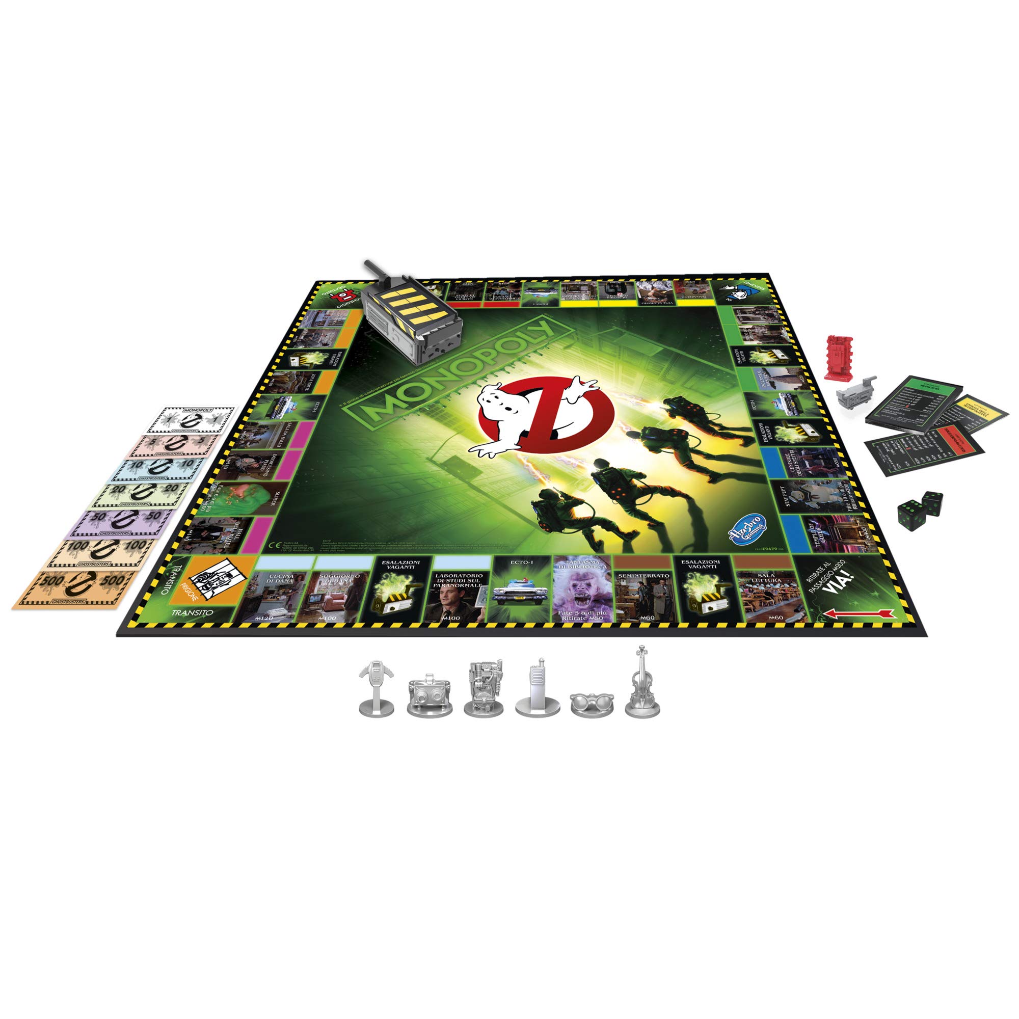 HasbroGaming, Monopoly Ghostbusters Edition Gioco da Tavolo Monopoly per Bambini dagli 8 Anni in su, E9479103