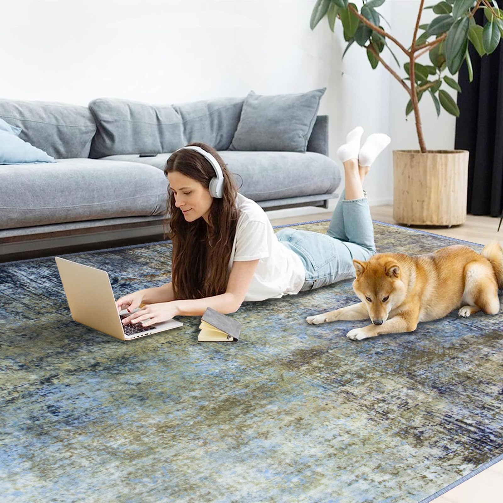Woonkamertapijten 200 x 300 cm, vloerkleden voor slaapkamer, licht luxe